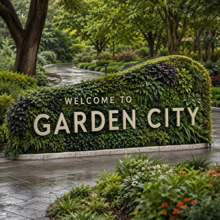 Welcome to Garden City city limits sign