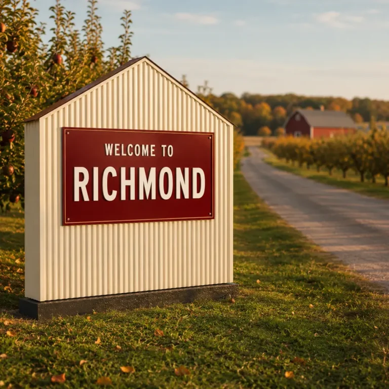 Welcome to Richmond city limits sign