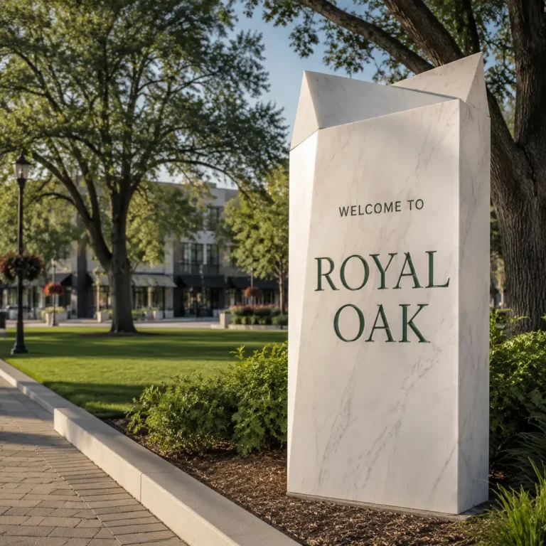 Welcome to Royal Oak city limits sign