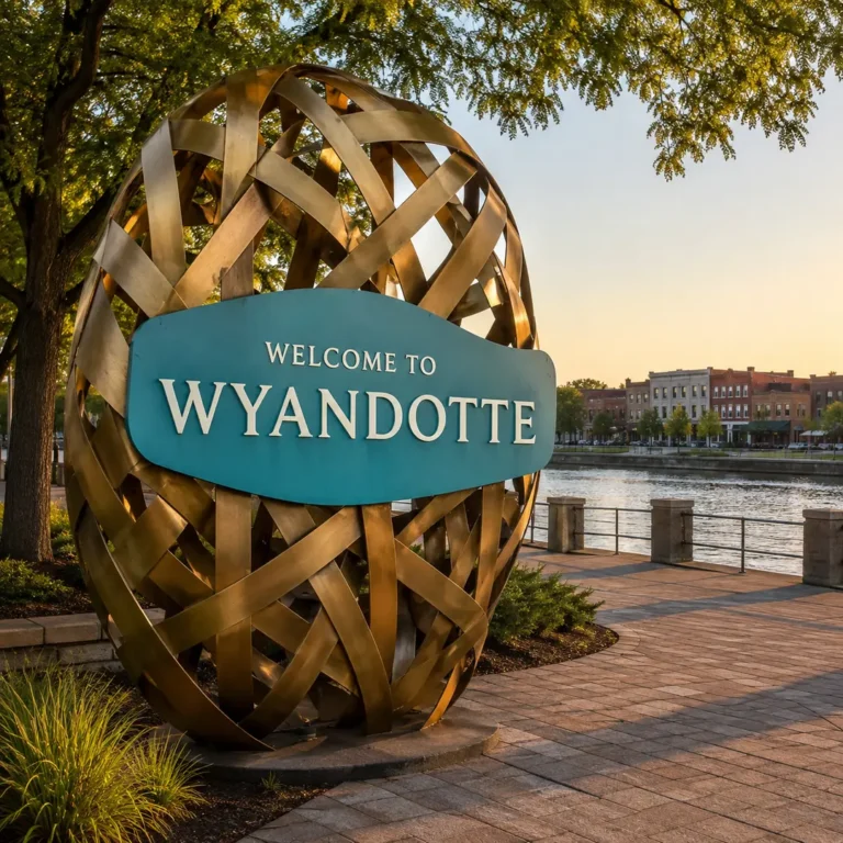 Welcome to Wyandotte city limits sign